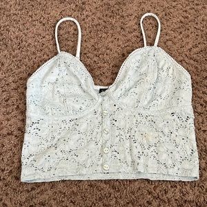 Streetwear Society Light Blue Crop Tank Top